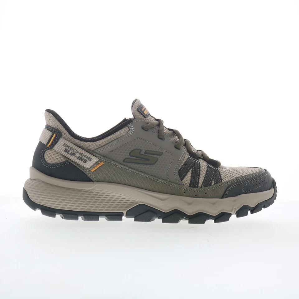 Skechers Slip-Ins: Dynamite AT - Escapar baskets pour hommes en cuir gris - Photo 2/4