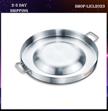 Concord Large Stainless Steel Convexed Comal Coza, 21.25" Mexican Discada