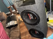 MTX Audio Dual 12 Subwoofer Enclosure Box, Si...
