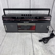 1986 Sharp QT-248 - Rare - Stereo Radio Cassette Recorder - Tested Works Clean