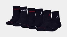 Jordan Kids Legend 6 pack Crew Sock 10C-3Y