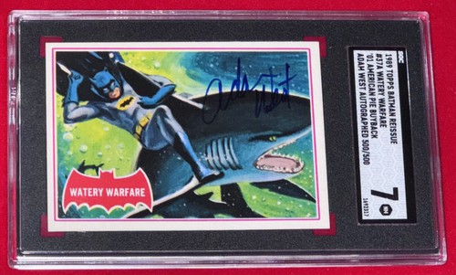 1966 Topps Batman Red Bat #37A Watery Warfare — AUTH (grade unconfirmed)