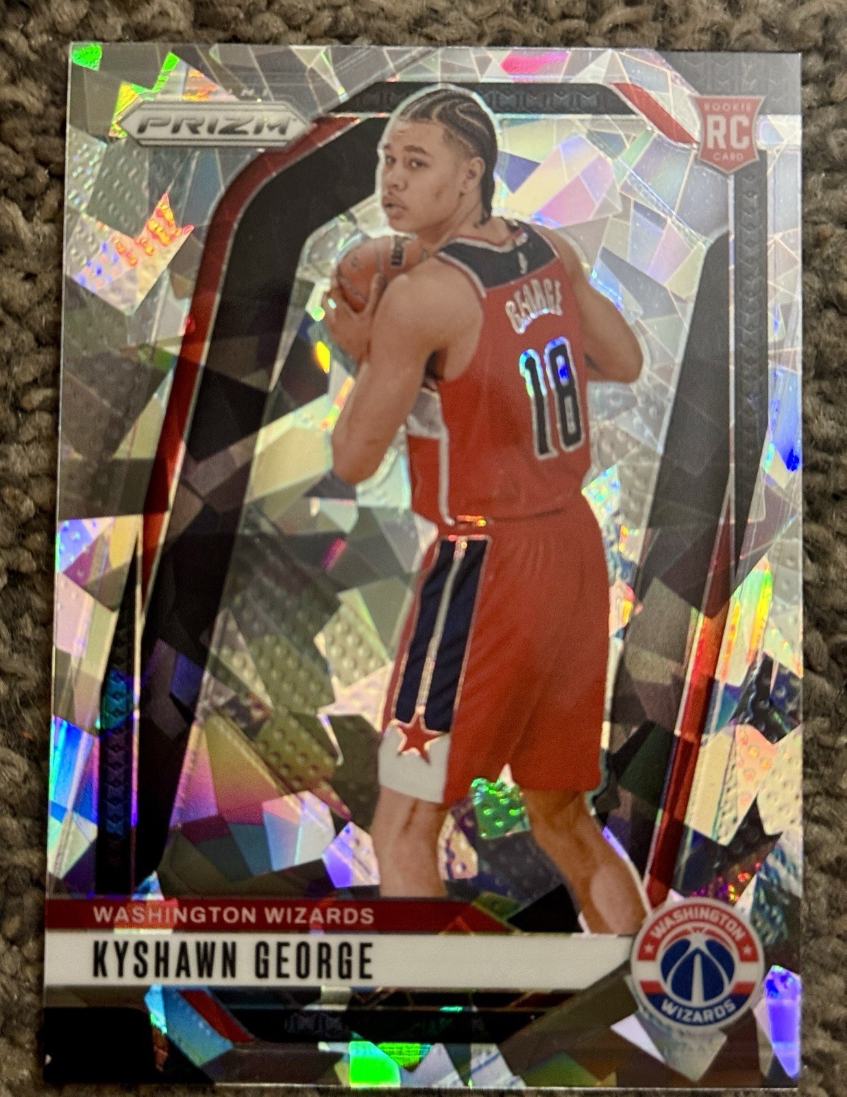 2024-25 Panini Prizm - Kyshawn George #257 Ice Prizm (RC)