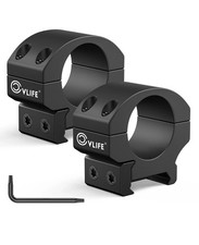 CVLIFE 1 Inch Scope Rings - Low Profile Precision Rifle Low, Matte Black