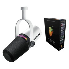 Shure MV7 White Podcast Microphone Bundle with FL Studio Producer Edition