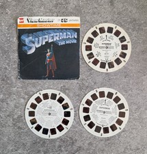 Superman View-Master 3 Reels Lot - The Movie A - Meets Computer Crook 2 - DC