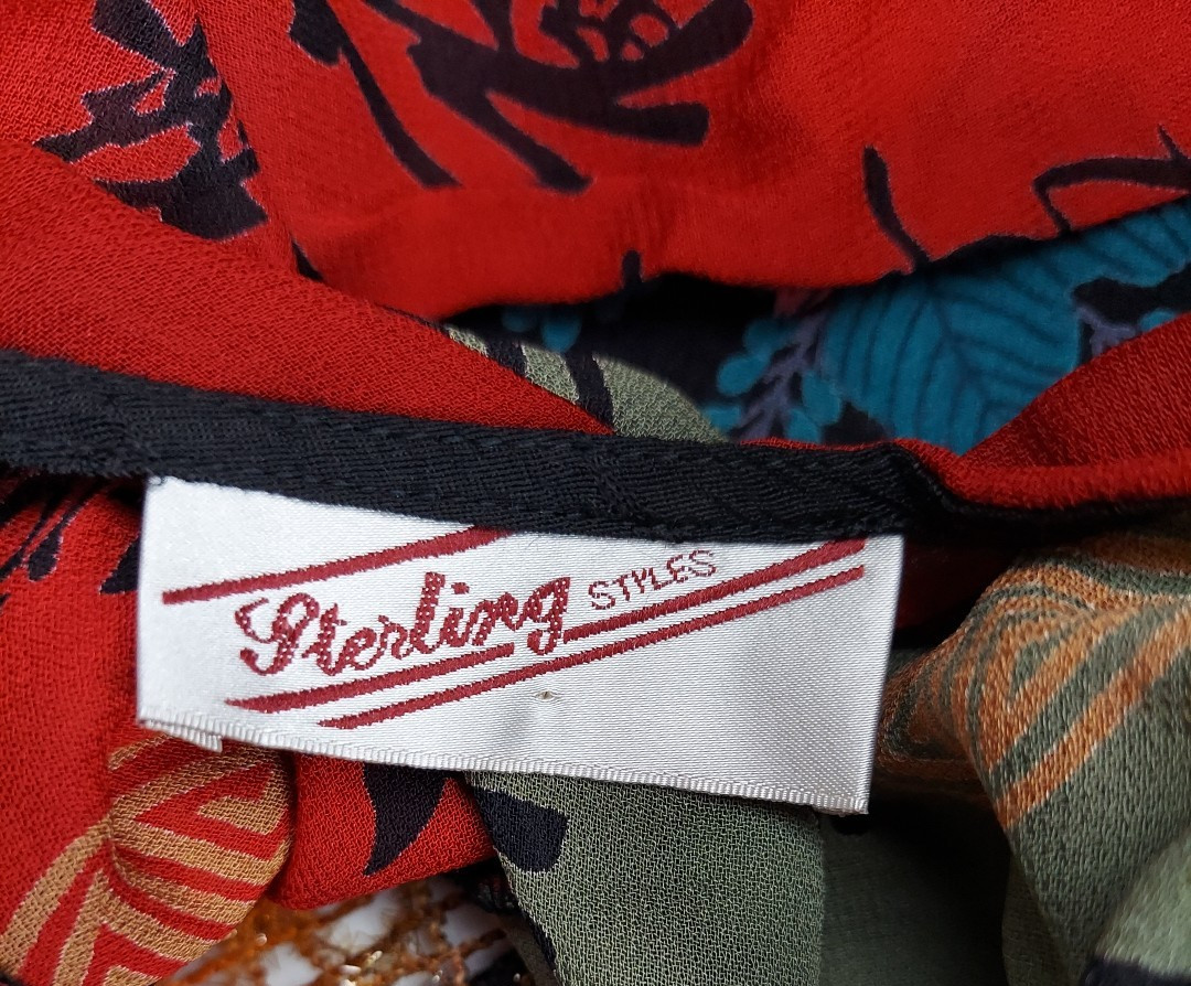 Sterling Styles Asian Print Patchwork Kimono Styl… - image 11