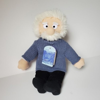 Little Thinkers Albert Einstein Plush Brainy Beanie Doll 12'' Stuffed Animal 2004