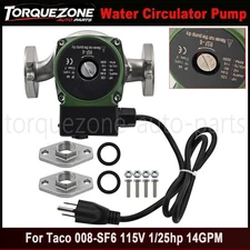 For Taco 008-SF6 115V 1/25hp 14GPM Potable Water Stainless Steel Circulator Pump