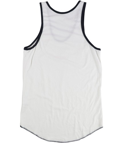 Tags Weekly Mens Two Tone Tank Top, White, Small - Bild 2 von 2