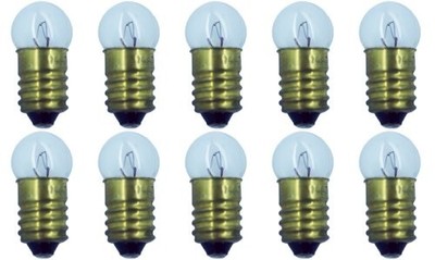 CEC Industries #1447 Bulbs, 18 V, 2.7 W, E10 Base, G-3.5 shape (Box of 10)
