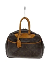 LOUIS VUITTON Handbag 2) Bowling Vanity (Deauville) _Monogram Canvas PVC Used