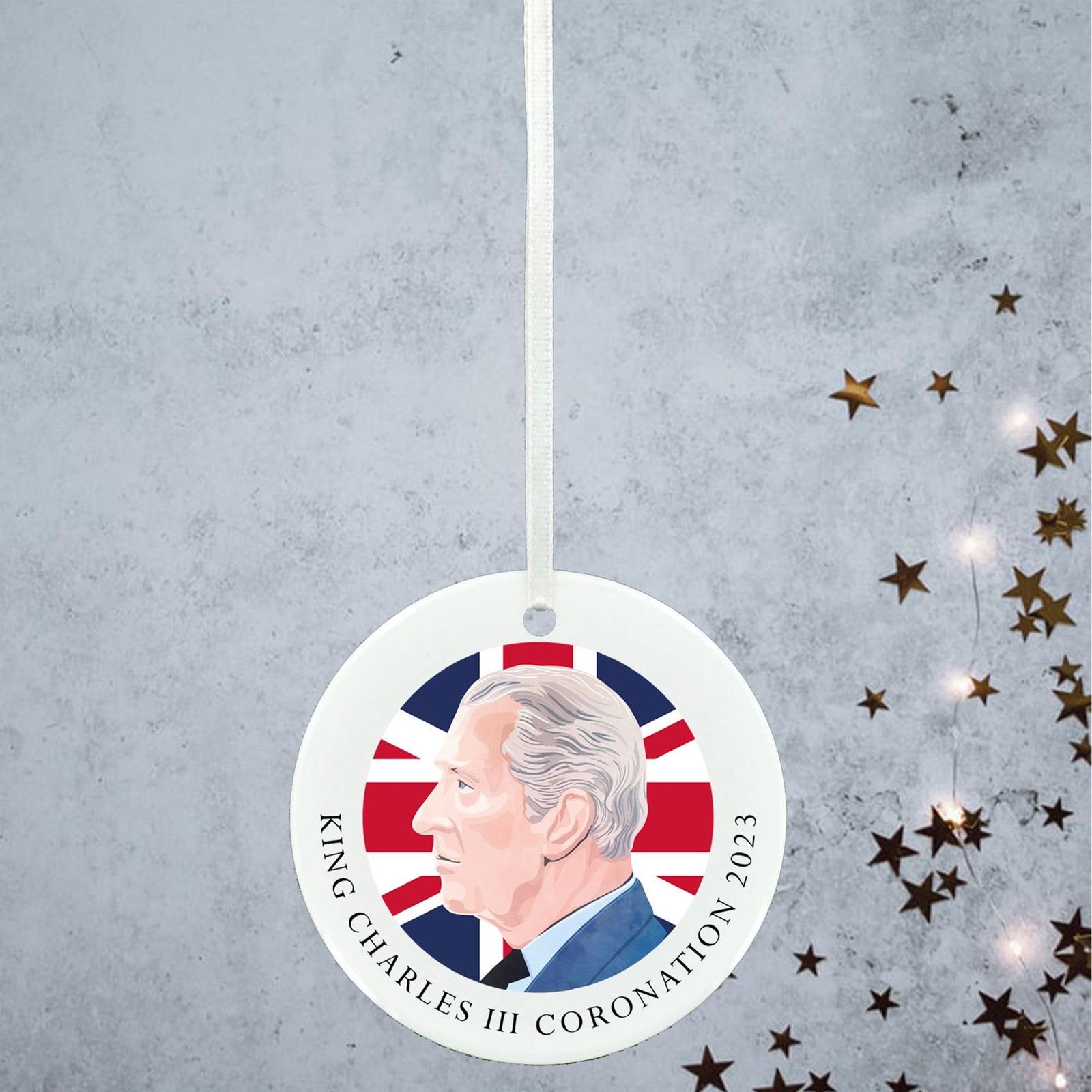 CORONATION KING CHARLES UNION JACK CERAMIC
