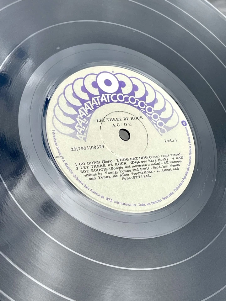 AC/DC ‎– Let There Be Rock - ATCO COLOMBIA 1982 - Image 4 of 4