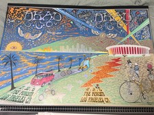 RAINBOW FOIL Dead and Company LA Forum Los Angeles NYE 2015 UNCUT POSTER SIGNED