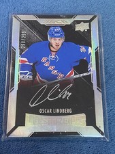2015-16 Upper Deck Black #52 Oscar Lindberg Auto New York Rangers