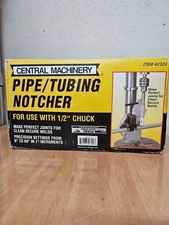 Central Machinery Pipe Tubing Notcher 1/2" Chuck 2" Capacity – New (Other)
