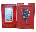 2024 Pamp Lunar Azure Dragon Silver Bar - 1 Oz