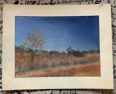 William harry  Beany  Elam, Outsider Artist, Tennessee, Barn On Side of Road