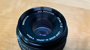 Minolta MD Rokkor 45mm f2 Lens