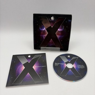 Apple Mac OS X Leopard Version 10.5 Install DVD Disk + Manual