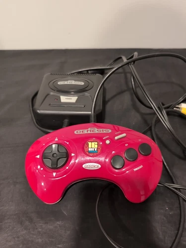 Radica Sega Genesis 16BIT Power Plug & Play TV 6 Games Red Controller Tested