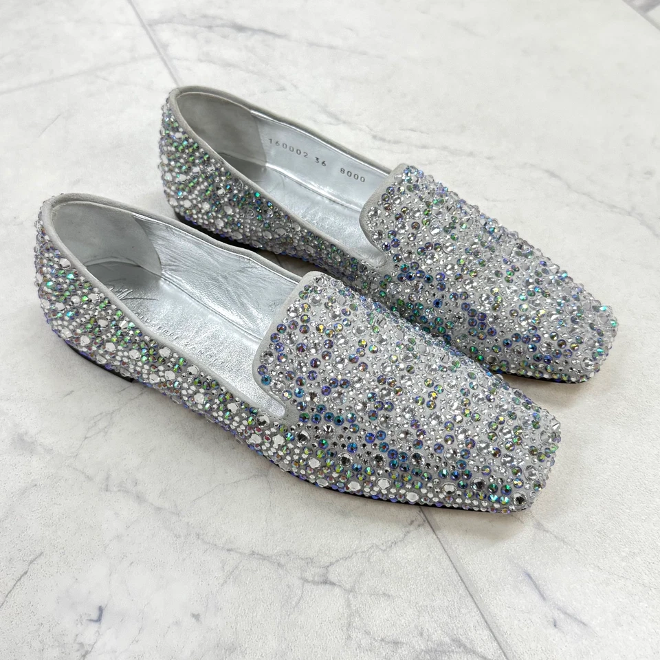 Mocasín para mujer Giuseppe Zanotti adornado con cristal talla: 36 nuevo en caja $1,150 Foto 3 de 4