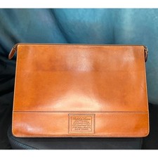 Ralph Lauren Proprietor Leather Portfolio Tan...