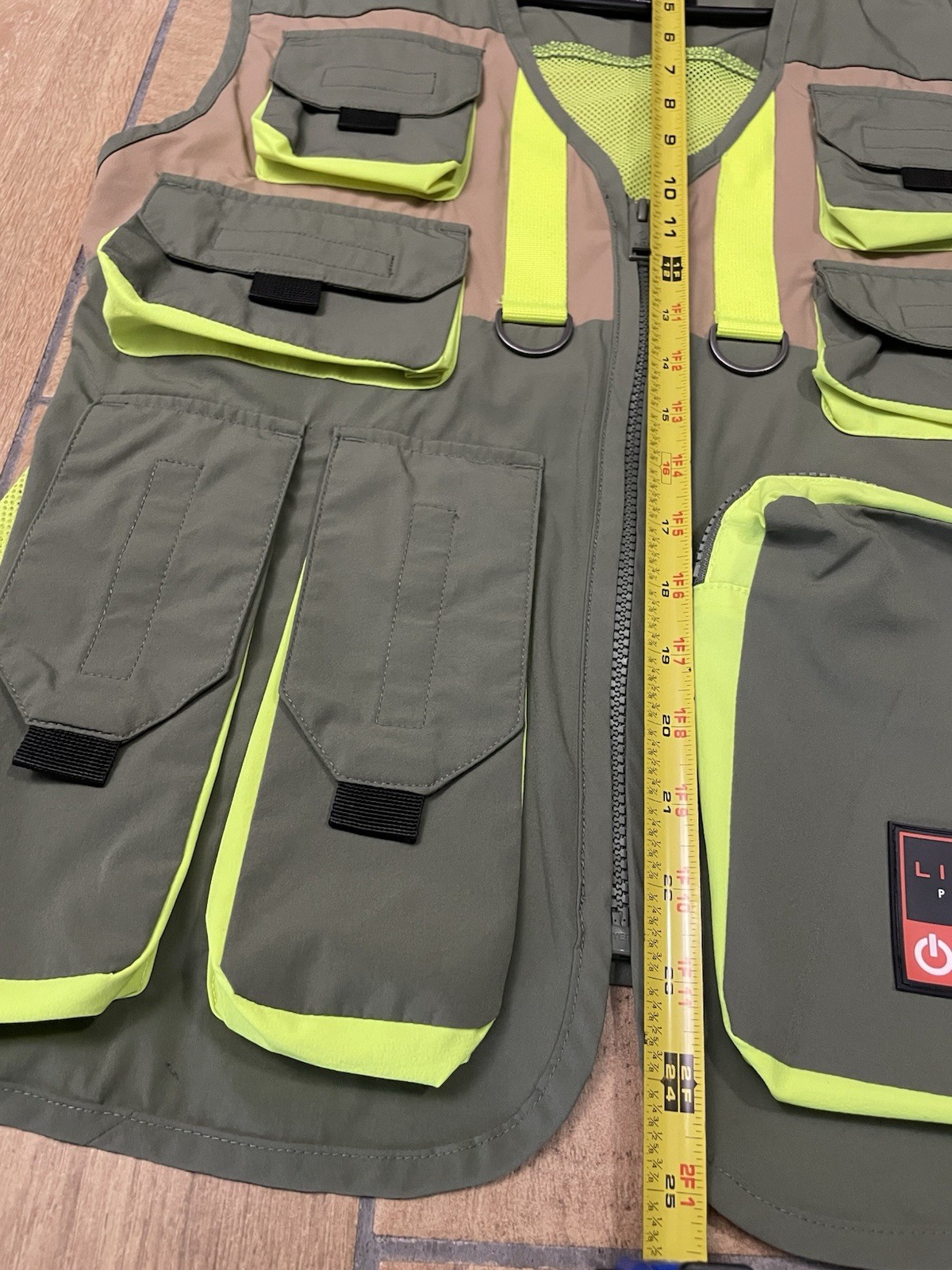 Life Code green utility vest with multiple pocket… - image 6
