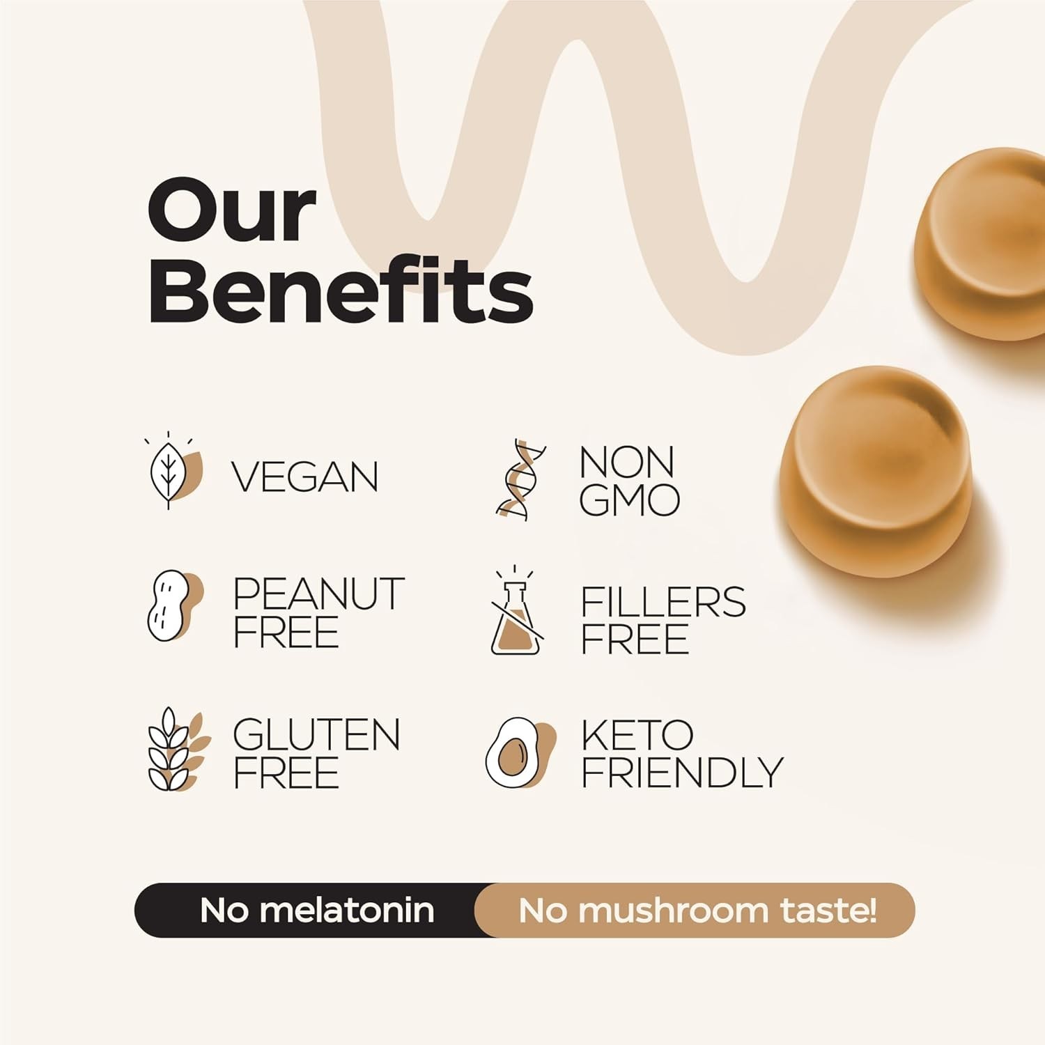 Mushroom Gummies 5000mg Lions Mane, Adaptogens, Ashwagandha, Focus & Energy 2026