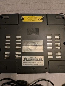 Sega Saturn Console Black MK-80000A With  Power & Video Cords and Game