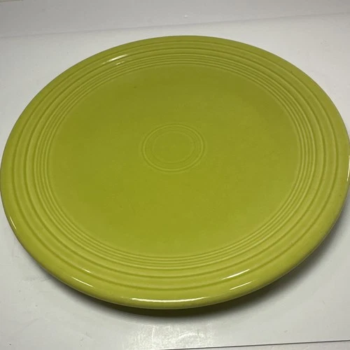 Fiestaware - Chartreuse Green 10.5" Dinner Plate Homer Laughlin Ceramic Dish HLC