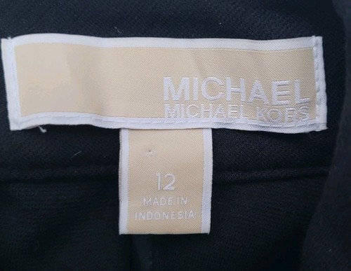 Michael Kors smanicato full back zip nero con paillettes oro elasticizzato Lg. Top per feste - Foto 11 di 11
