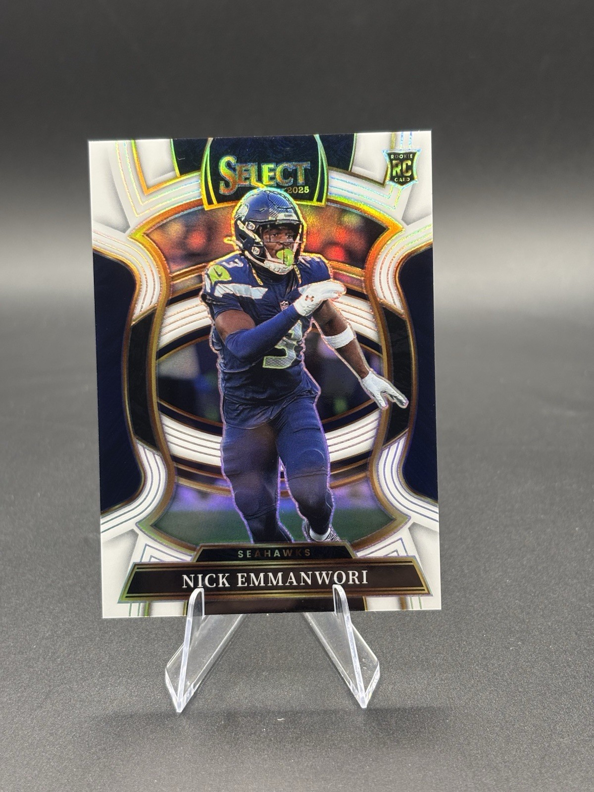 2025 Panini Select - Concourse Nick Emmanwori #15 White Prizm #’d/35 (RC)
