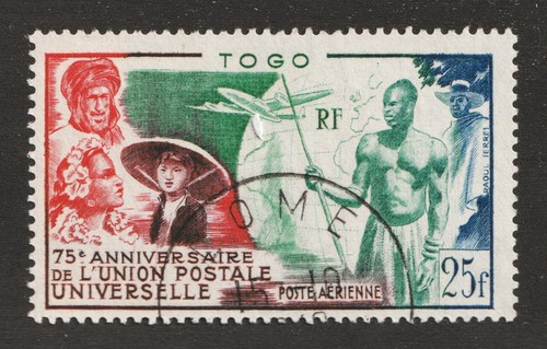 1949 French Togo, Sc#C18 (Luftpost) Universal Postal Union 75th - used Cv$7.00