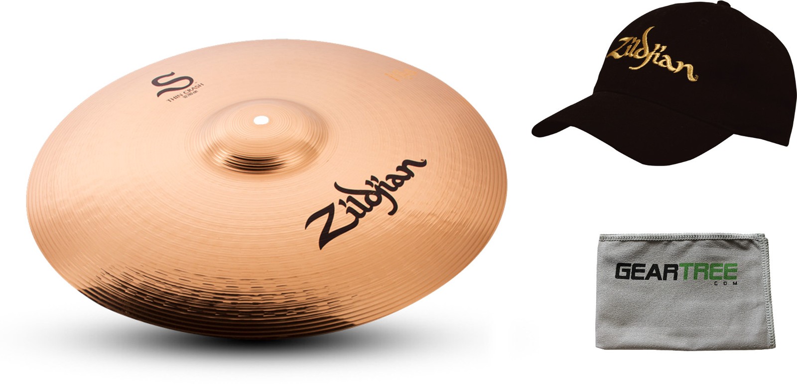 Zildjian S Trash Crash Cymbal 16 w Hat and Cloth 27190₽