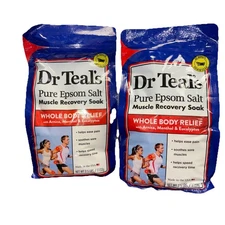 2Bags Dr Teal's Pure Epsom Salt Muscle Recovery Soak 2.5lb ea READ MORE