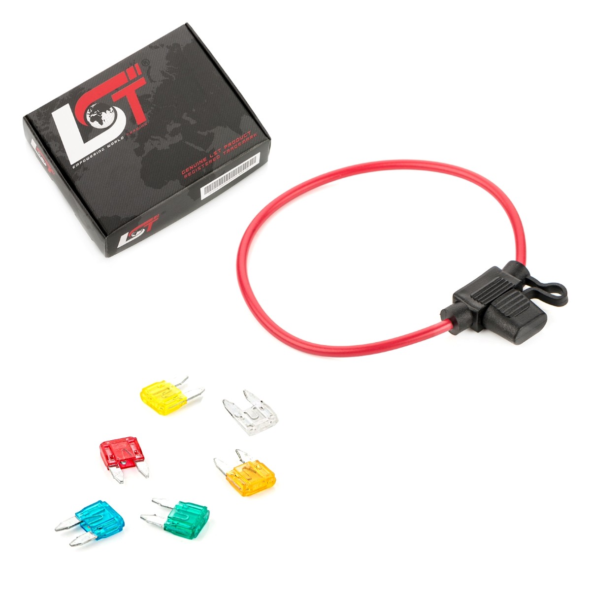 Fuse Holder Flat Fuse With Cover 5A-30A For MAZDA