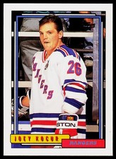 Joey Kocur, 1992-93 Topps, #128, New York Rangers,