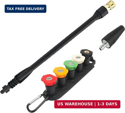 #ad BEAR FORCE Pressure Washer Replacement Spray Wand amp; Turbo Nozzle and 5 Tips Com $37.31