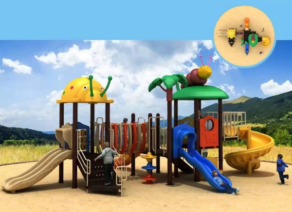 Kunststoff Spielhaus Outdoor Spielplatz GroßEr Kinderspielplatz Turm-image