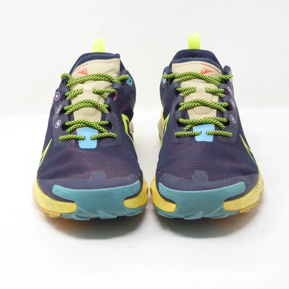 Nike Hombres React Terra Kiger 9 Trail Running Zapatos DR2693-400 Azul Amarillo Talla 13 Foto 2 de 4