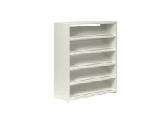 Easy Track 680089 White 32-1/2"W Adjustable 5 -Tier Shoe Rack