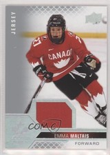 2022 Upper Deck Team Canada Juniors Women's WC Jersey Relics Emma Maltais 0x5l