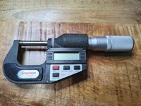 Starrett 0"-1" Digital Micrometer With Carbide Faces .00005" Very Good Condition