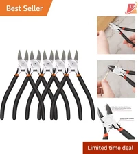 Heavy Duty Wire Cutters 6 Inch 5 Pack Flush Cut Pliers for Crafting Electrical