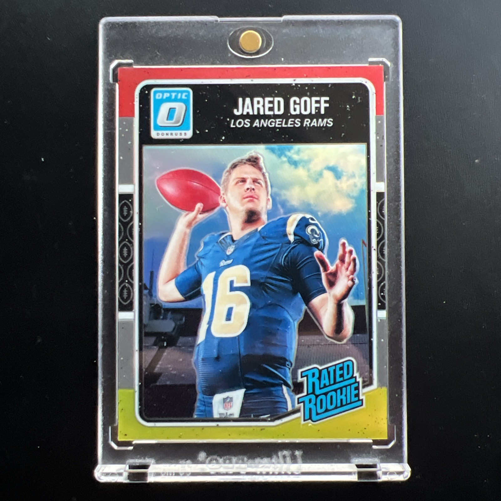 2016 Panini Donruss Optic Jared Goff Red and Yellow #172 RC Rams