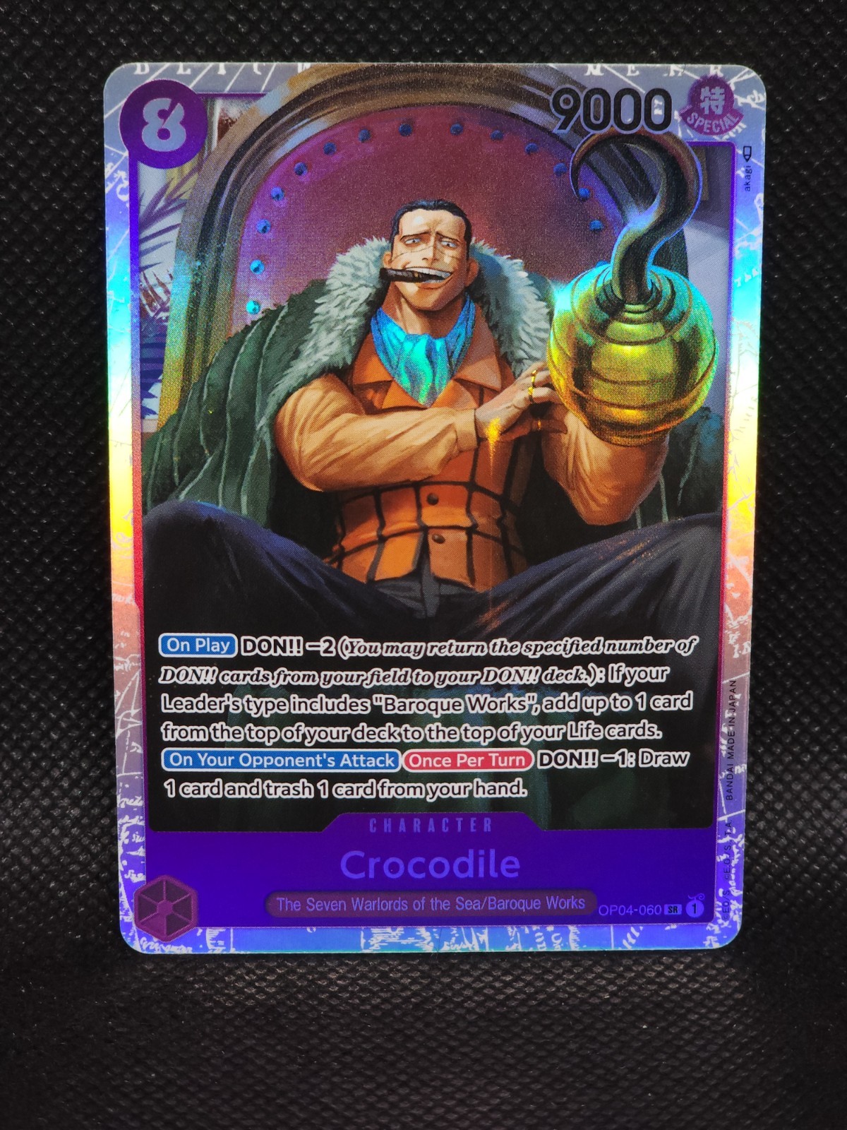 Crocodile (060) OP04-060 Kingdoms of Intrigue Foil