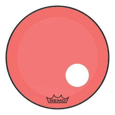REMO Powerstroke 3 Colortone Red 22'' With Hole