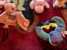 Ty Beanie Baby Spike The Rhinoceros Hang Tag